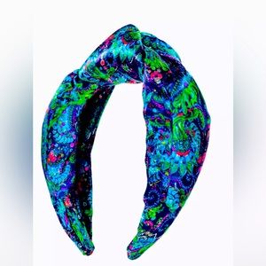 Lilly Pulitzer wide knot headband in Take Me To The Sea print